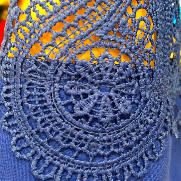 Cobalt Lace Wrap Top - Picture 5 of 5